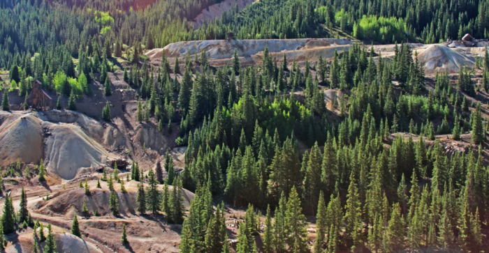 Figure 3: Abandoned mine lands at Red Mountain Mining District near Ouray, Colorado (© Jerry K. Jacka)