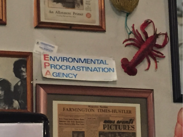 Figure 4: Sign on the wall at a restaurant in Farmington, New Mexico, a town adjacent to the Navajo Reservation (© Jerry K. Jacka).