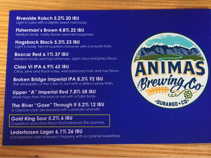 Figure 5: Animas Brewing Company’s response to the Gold King Mine spill (© Jerry K. Jacka).